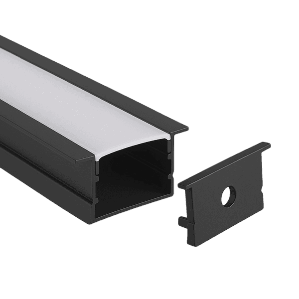 Perfil Aluminio Negro 20x15 Mm